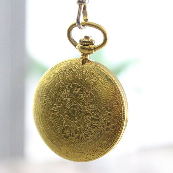 Colibri Other - Colibri Hunter Style Gold-toned Pocket Watch